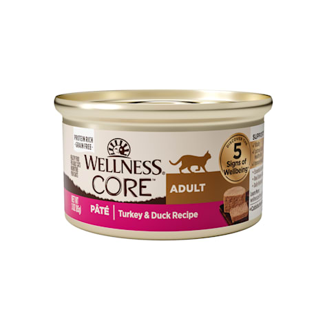 Wellness CORE Natural Grain Free Turkey & Duck Pate Wet Cat Food