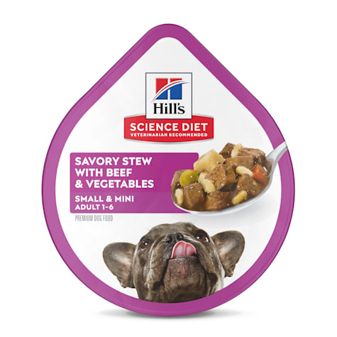 Hill's Science Diet Adult Small & Mini Savory Stew Beef & Vegetables Canned Wet Dog Food