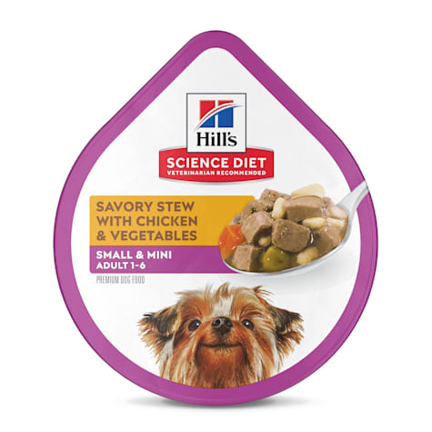 Hill's Science Diet Adult Small & Mini Savory Stew Chicken & Vegetables Canned Wet Dog Food