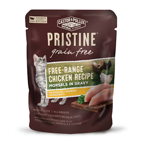 Castor & Pollux Pristine Grain Free Free-Range Chicken Recipe Wet Cat Food Pouches