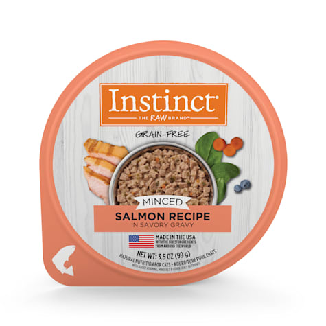 Instinct Grain Free Minced Recipe with Real Salmon Natural Wet Cat Food
