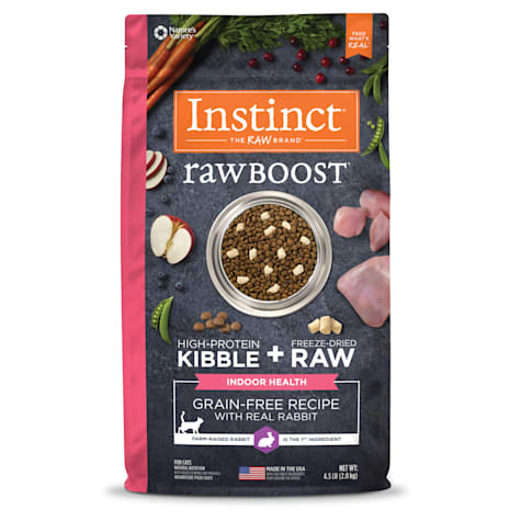 Instinct Raw Boost Indoor Health Grain Free Recipe with Real Rabbit Natural Dry Cat Food