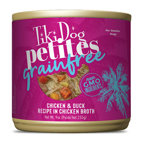 Tiki Dog Petites Grain Free Chicken & Duck Wet Dog Food Cans