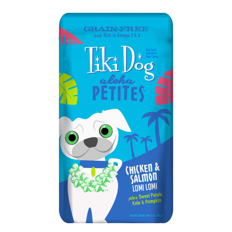 Tiki Dog Aloha Petites Chicken & Salmon Lomi Lomi Small Breed Dog Food Pouches
