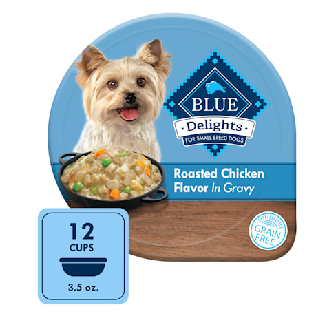 Blue Buffalo Delights Rotisserie Chicken Flavor in Gravy Small Breed Natural Wet Dog Food