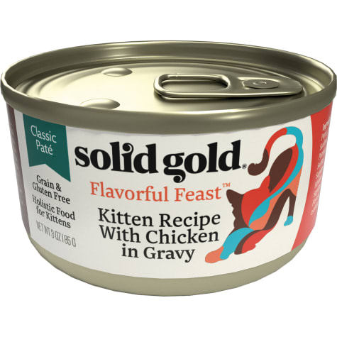Solid Gold Flavorful Feast Kitten Recipe With Chicken in Gravy Holistic Grain Free Canned Cat Food