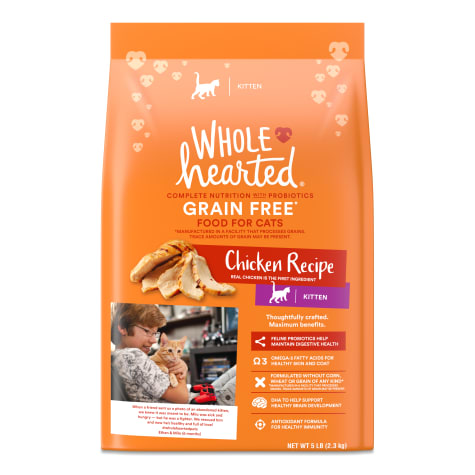 WholeHearted Grain Free Senior Chicken Recipe Dry Cat Food, 5 lbs. | Petco