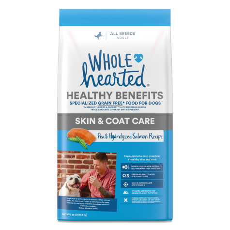 WholeHearted Grain Free Skin and Coat Care Pea and Salmon Recipe Dry Dog Food