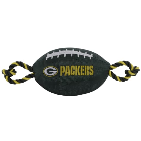 Pets First Green Bay Packers Football Dog Toy
