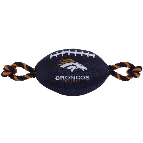Pets First Denver Broncos Football Dog Toy