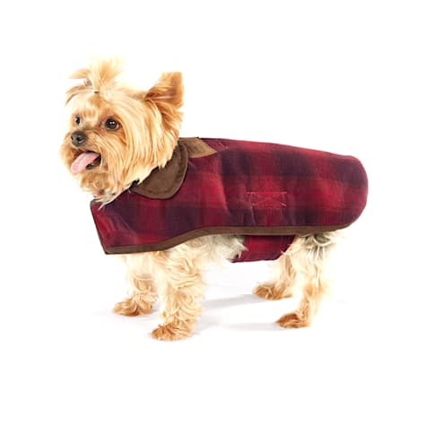 Pendleton Red Ombre Plaid Dog Coat