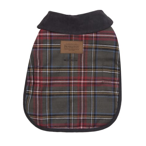 Pendleton Grey Stewart Plaid Dog Coat