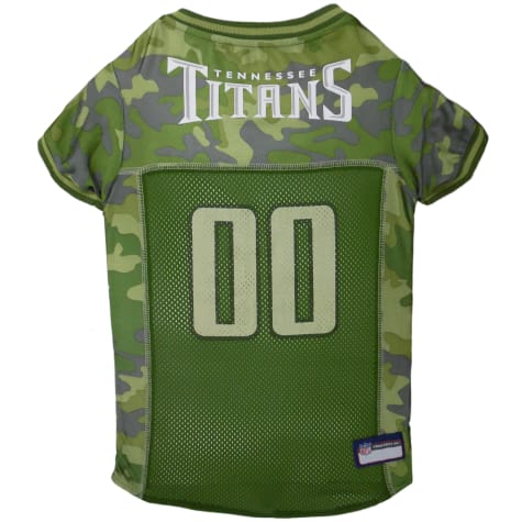 Pets First Tennessee Titans Camo Jersey, Small | Petco