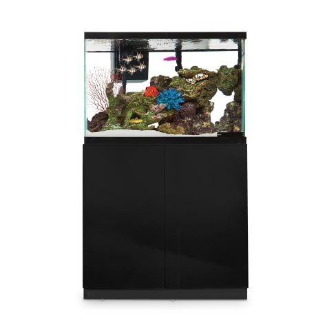 Imagitarium Black Gloss Fish Tank Stand Up To 40 Gal Petco