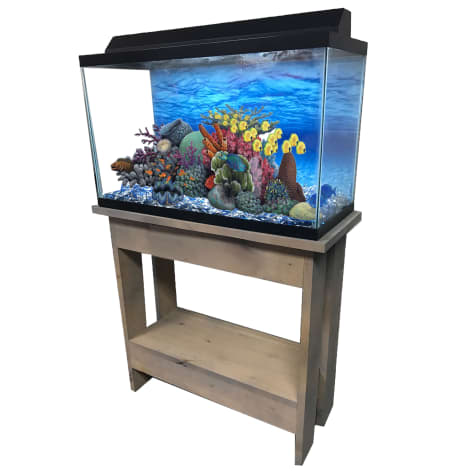 R J Enterprises Rustic A 30 Tall Aquarium Cabinet 20 X10 Petco