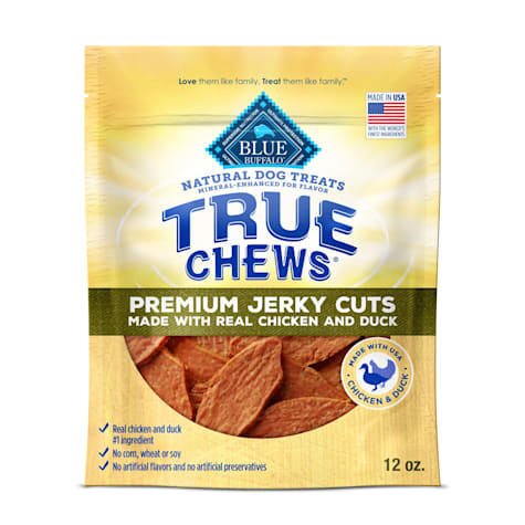 Blue Buffalo True Chews Natural Premium Duck Jerky Cuts Dog Treats