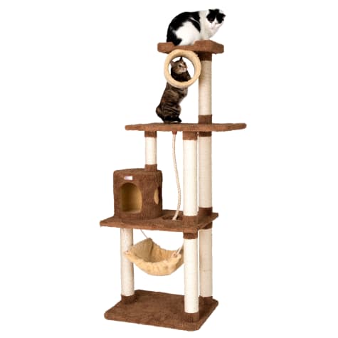 Armarkat Premium Real Wood Cat Tree Model X7001 Tan