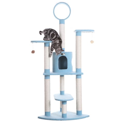 Armarkat Classic Real Wood Cat Tree Model B6605 Sky Blue