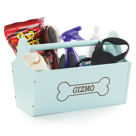 Custom Personalization Solutions Personalized Storage Caddy Light Blue