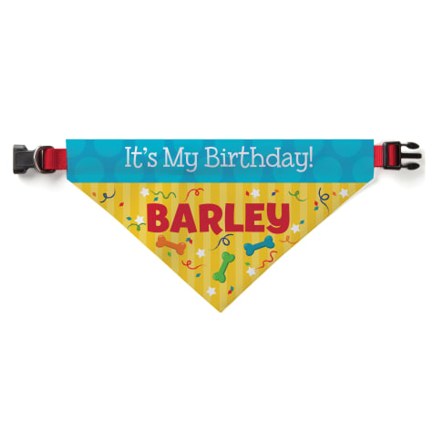 personalized dog bandana collar
