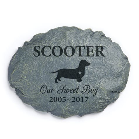 Custom Personalization Solutions Personalized Dog Memorial Garden Stone