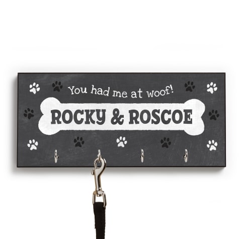 Custom Personalization Solutions You Had Me At Woof Personalized Leash Hanger