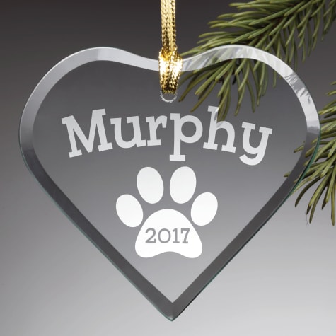 Custom Personalization Solutions Personalized Special Dog Glass Ornament