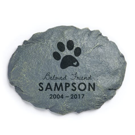 Custom Personalization Solutions Beloved Friend Personalized Dog Memorial Garden Stone