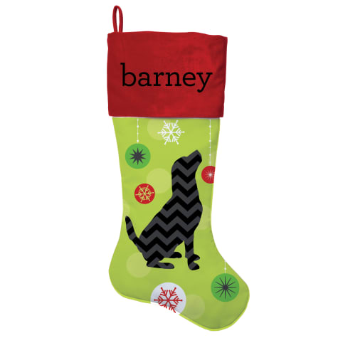 Custom Personalization Solutions Personalized Chevron Dog Stocking