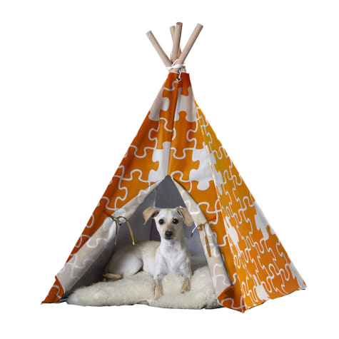 Zoovilla Pet Teepee Orange Puzzle