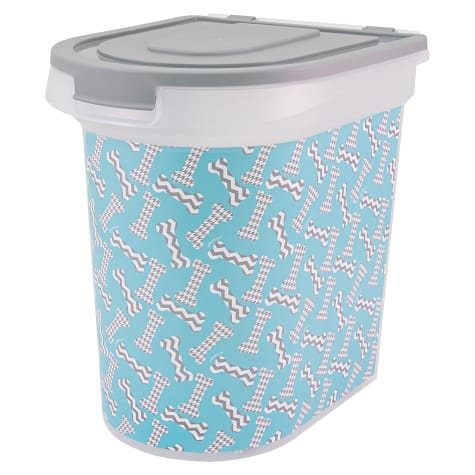 Paw Prints Food Bin Bone Design