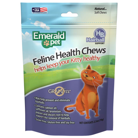 Emerald Pet Feline Hairball Control Treat For Cats