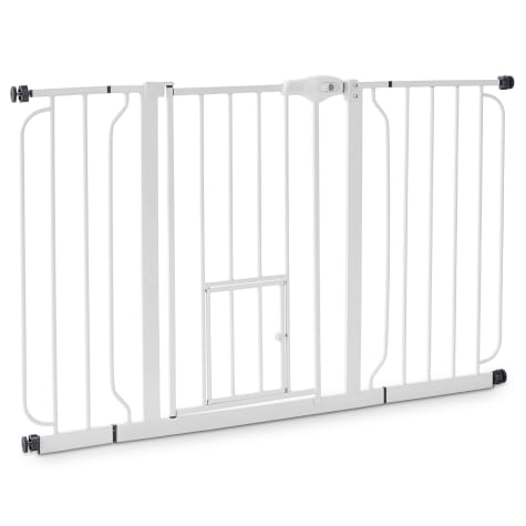 EveryYay In The Zone Steel Walk-Through Pet Gate