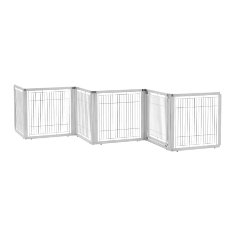 Richell Convertible Elite White Pet Gate 6 Panel