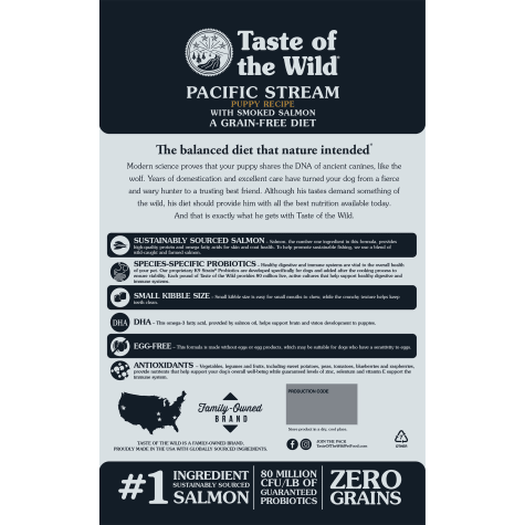 taste of the wild pacific stream puppy formula