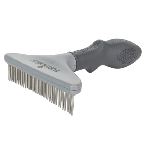 v rake dog brush