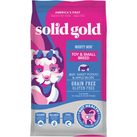 Solid Gold Grain Free Mighty Mini Beef Sweet Potato & Apple Adult Dry Dog Food