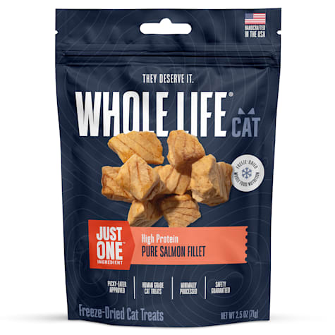 Whole Life Pet Just One Pure Salmon Freeze-Dried Cat Treats