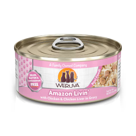 Weruva Classics Amazon Livin' with Chicken & Chicken Liver in Gravy Wet Cat Food