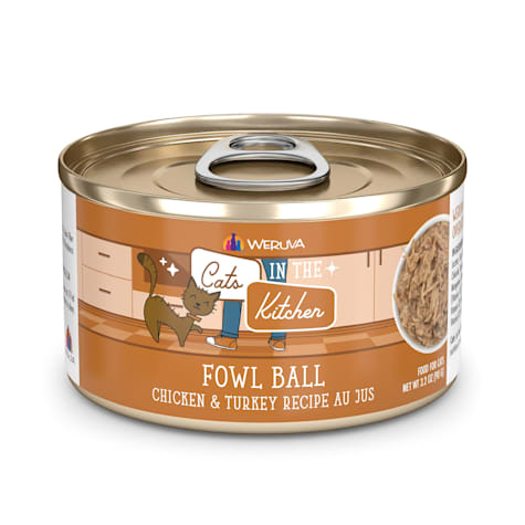 Cats in the Kitchen Originals Fowl Ball Chicken and Turkey Recipe Au Jus Wet Cat Food