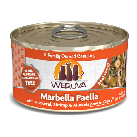 Weruva Classics Marbella Paella with Mackerel, Shrimp & Mussels in Gravy Wet Cat Food