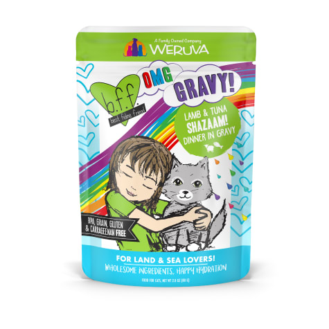 B.F.F. OMG Shazaam! Lamb & Tuna Dinner in Gravy Wet Cat Food