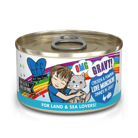 B.F.F. OMG Love Munchkin! Chicken & Pumpkin Dinner in Gravy Wet Cat Food