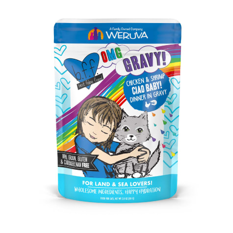 B.F.F. OMG Ciao Baby! Chicken & Shrimp Dinner in Gravy Wet Cat Food