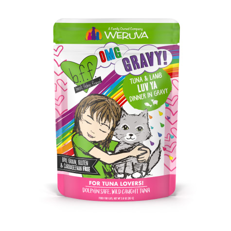 B.F.F. OMG Luv Ya Tuna & Lamb Dinner in Gravy Wet Cat Food