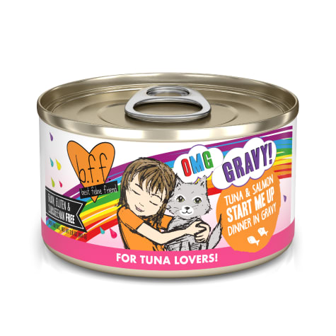 B.F.F. OMG Start Me Up Tuna & Salmon Dinner in Gravy Wet Cat Food