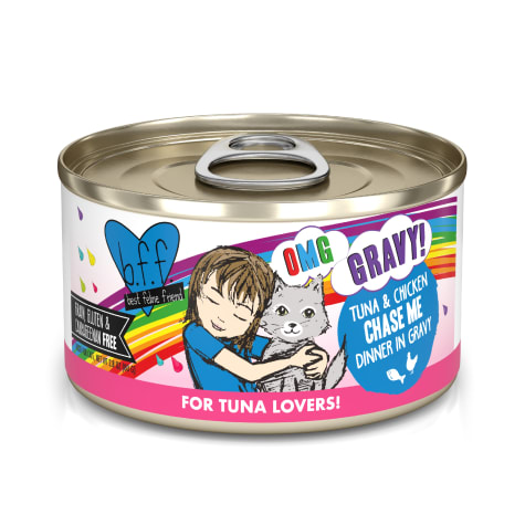 B.F.F. OMG Chase Me Tuna & Chicken Dinner in Gravy Wet Cat Food