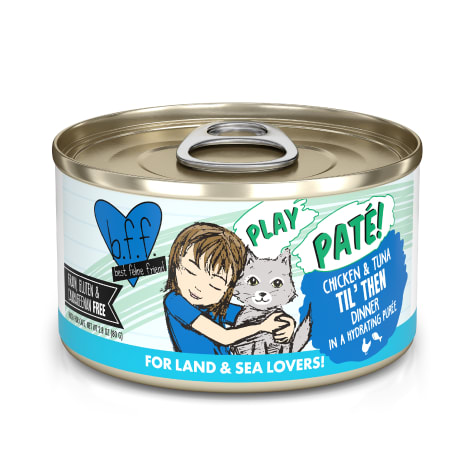 B.F.F. P.L.A.Y. Til' Then Chicken & Tuna Dinner in a Hydrating Puree Wet Cat Food