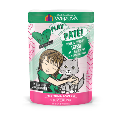 B.F.F. P.L.A.Y. Totes! Tuna & Turkey Dinner in a Hydrating Puree Wet Cat Food