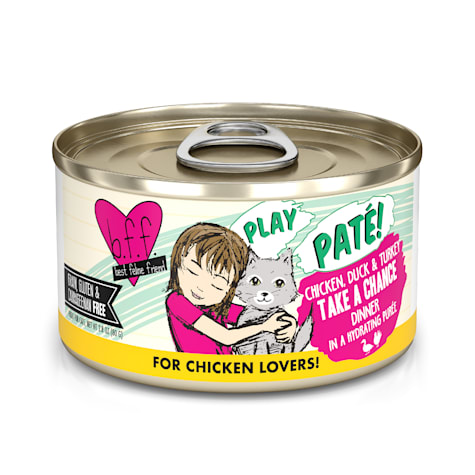 B.F.F. P.L.A.Y. Take a Chance Chicken, Duck & Turkey Dinner in a Hydrating Puree Wet Cat Food